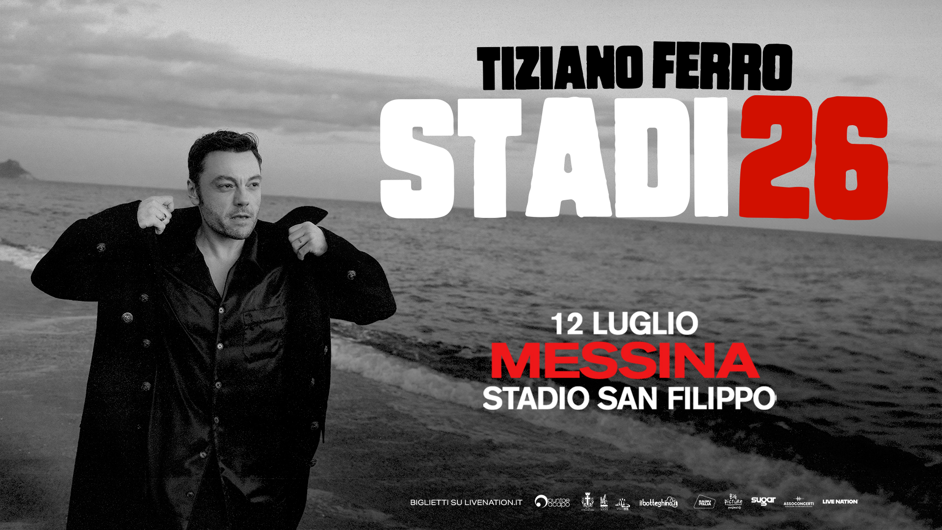 Pullman TIZIANO FERRO -12 Luglio ( Stadio San Filippo , Messina)