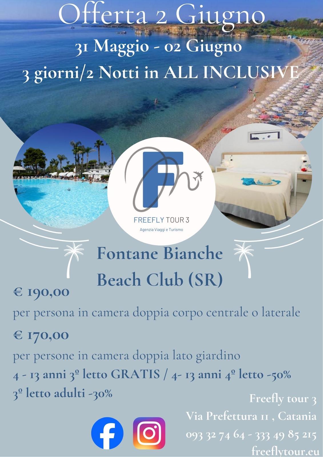 Speciale 2 Giugno – Fontane Bianche Beach Club
